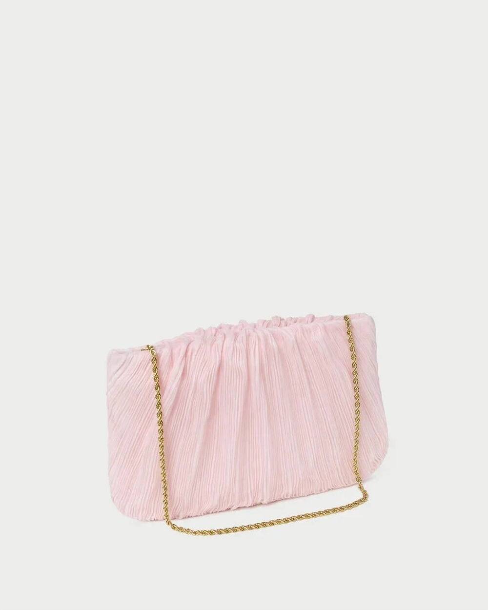 NEW LOEFFLER RANDALL women's brit clutch bag in pink